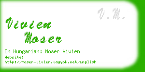 vivien moser business card